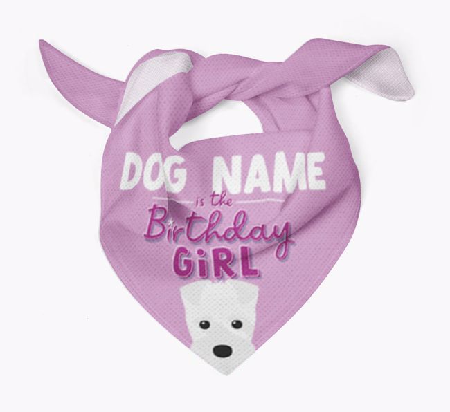 Birthday Girl: Personalized {breedFullName} Bandana